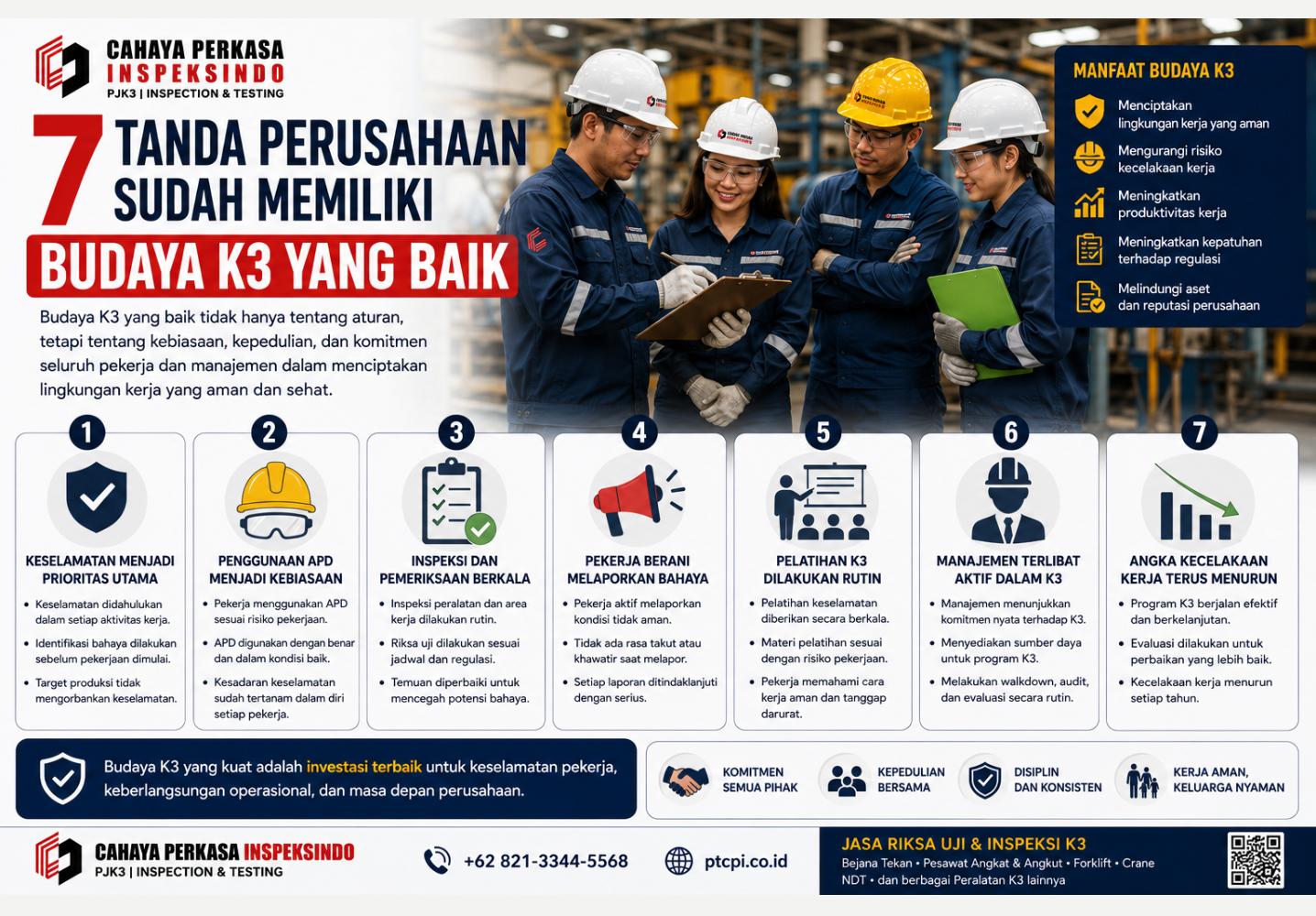 7 Tanda Perusahaan Sudah Memiliki Budaya K3 yang Baik