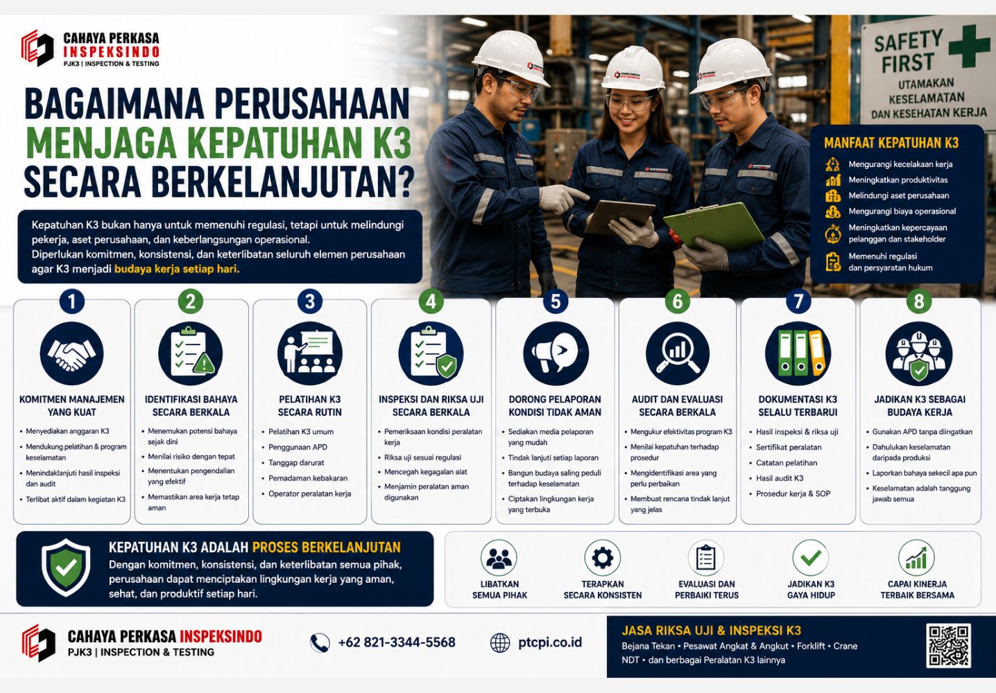 Bagaimana Perusahaan Menjaga Kepatuhan K3 Secara Berkelanjutan?