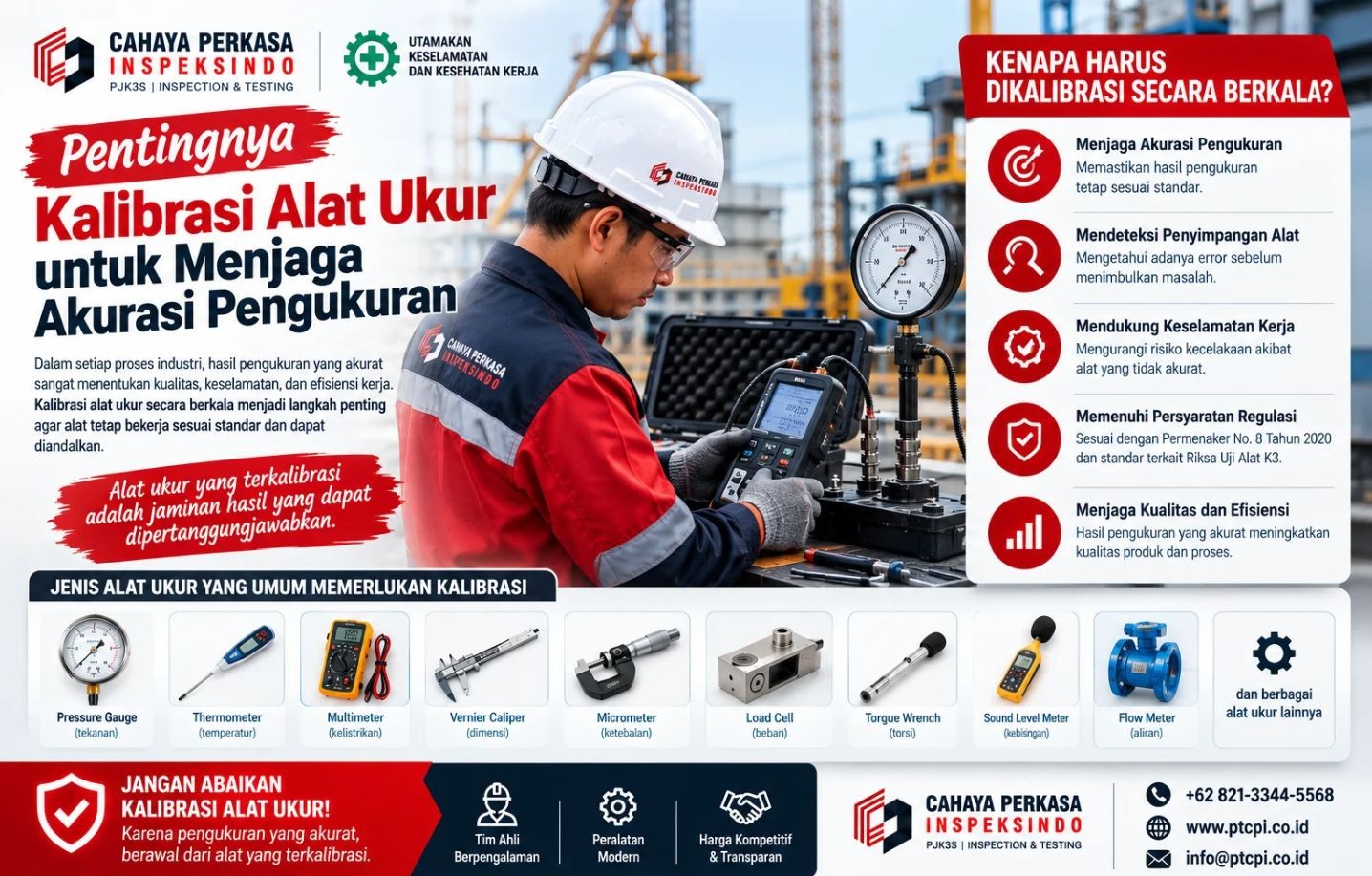 Kenapa Kalibrasi Alat Ukur Penting dalam Pemeriksaan dan Pengujian K3?