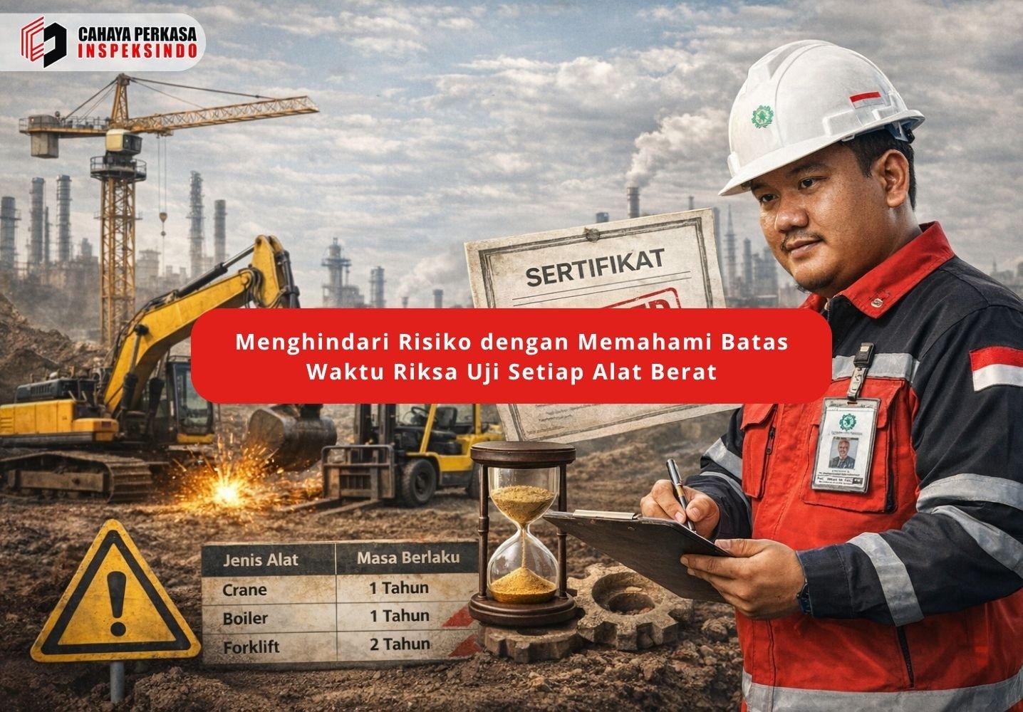 Menghindari Risiko dengan Memahami Batas Waktu Riksa Uji Setiap Alat Berat