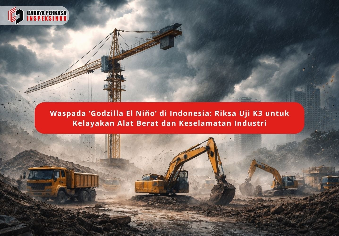 Waspada Cuaca Ekstrem ‘Godzilla El Niño’ di Indonesia: Riksa Uji K3 dalam Menjamin Kelayakan Alat Berat dan Keselamatan Lingkungan Industri